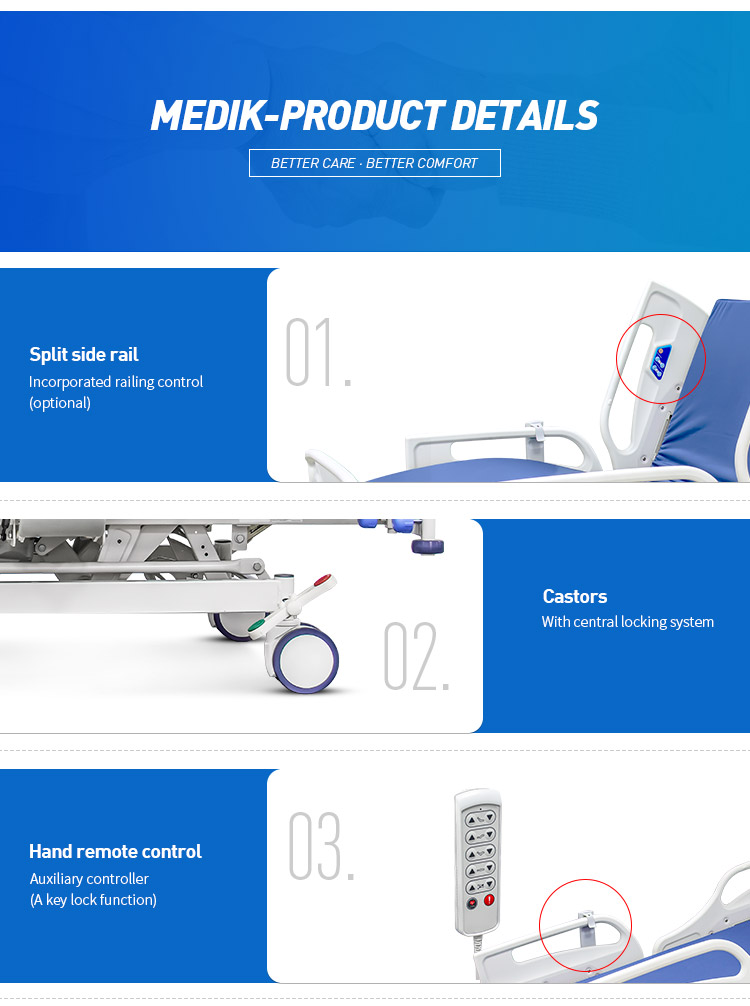 YA-D5-11 Electric hospital bed 5 functions with CPR Function YA-D5-11 Electric hospital bed 5 functions with CPR Function