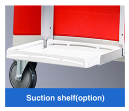 MK-P01 Red Color Medical Crash Cart on Wheels MK-P01 Red Color Medical Crash Cart on Wheels